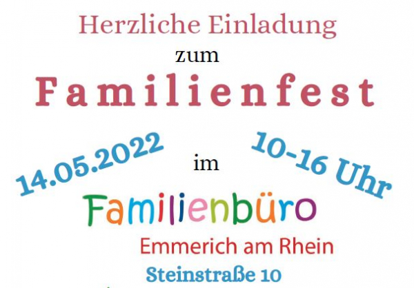 FB Familienfest 2022 - Familienbüro Emmerich | Katholisches Waisenhaus Emmerich